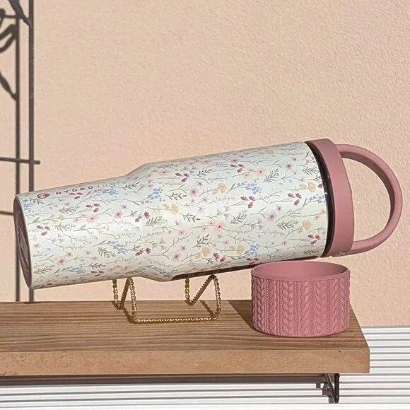 🌸 LIMITED EDITION HydroJug 40oz Sport, WILDFLOWER + Custom Boot - Picture 4 of 7